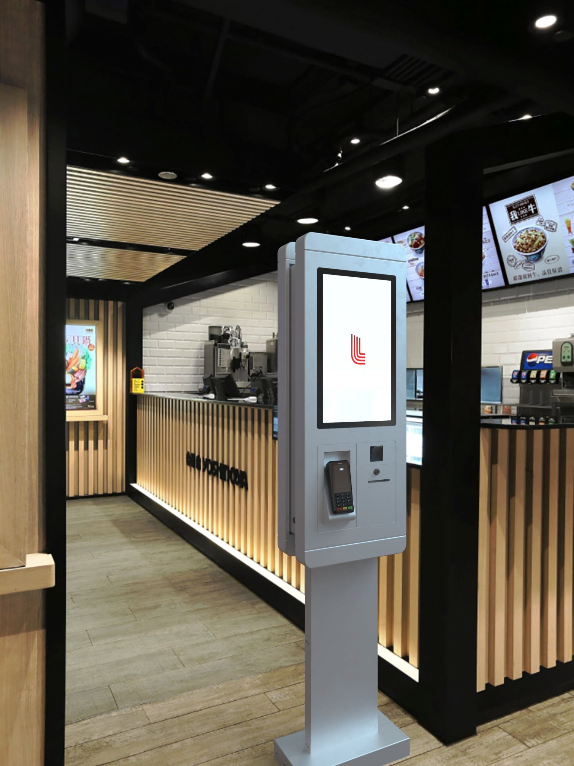 restaurant kiosk for self ordering and payment